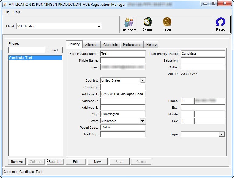 Delivering exams at mobile sites or classroom settings without